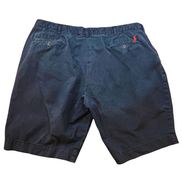 Polo Ralph Lauren Shorts Mens 40  Relaxed Classic Cotton Preppy Navy Blue Chinos - Picture 7 of 16